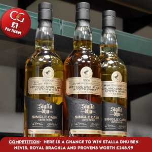 November 2022 Competition Entry - Stalla Dhu Single Cask Strength Series Set of 3 - 70cl 43%